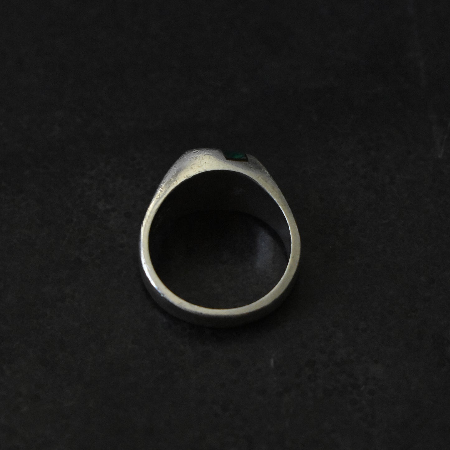 Vintage Malachite Inlay Ring
