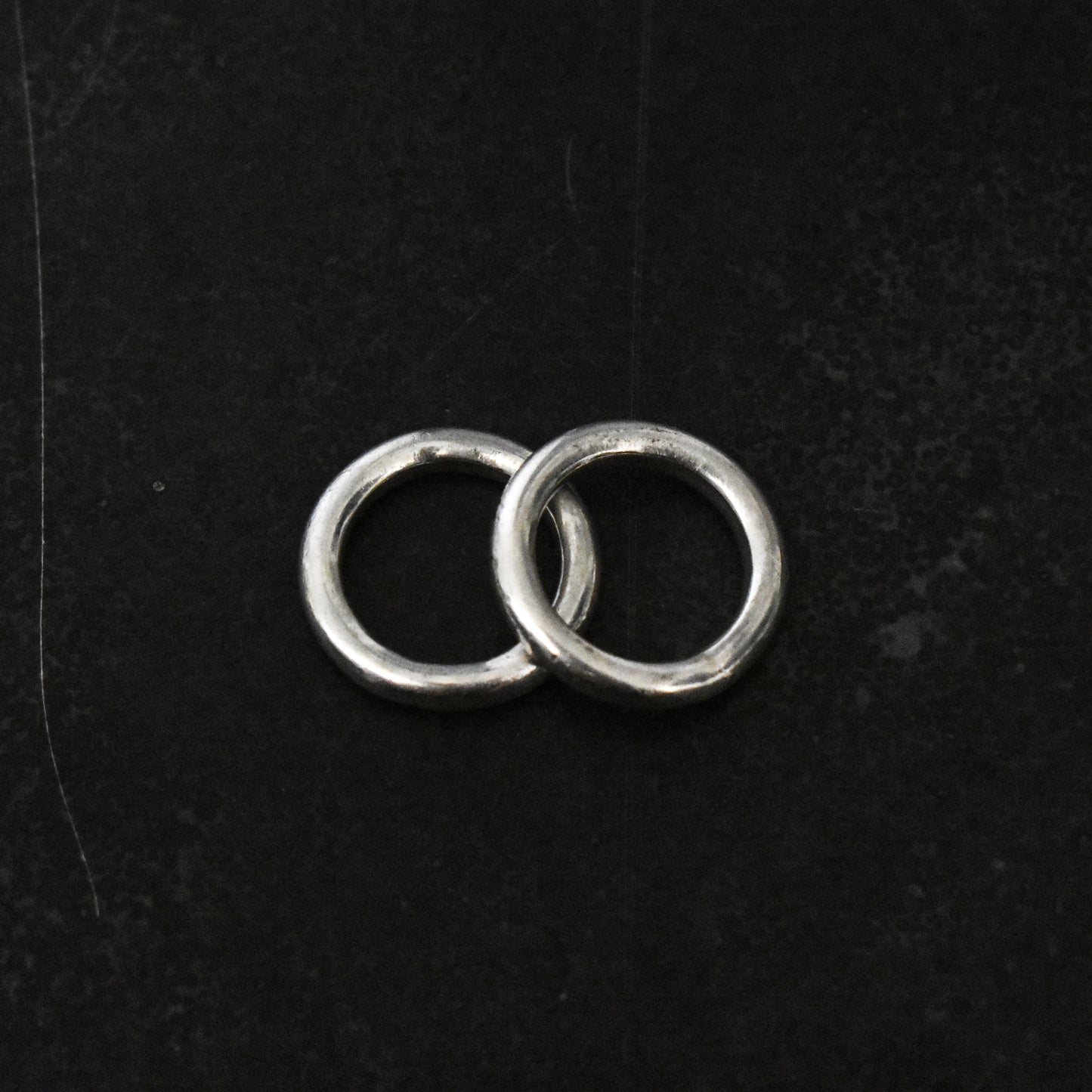 80s Double Rounded Stacking Rings
