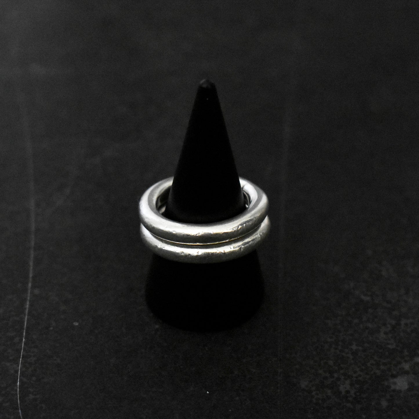 80s Double Rounded Stacking Rings
