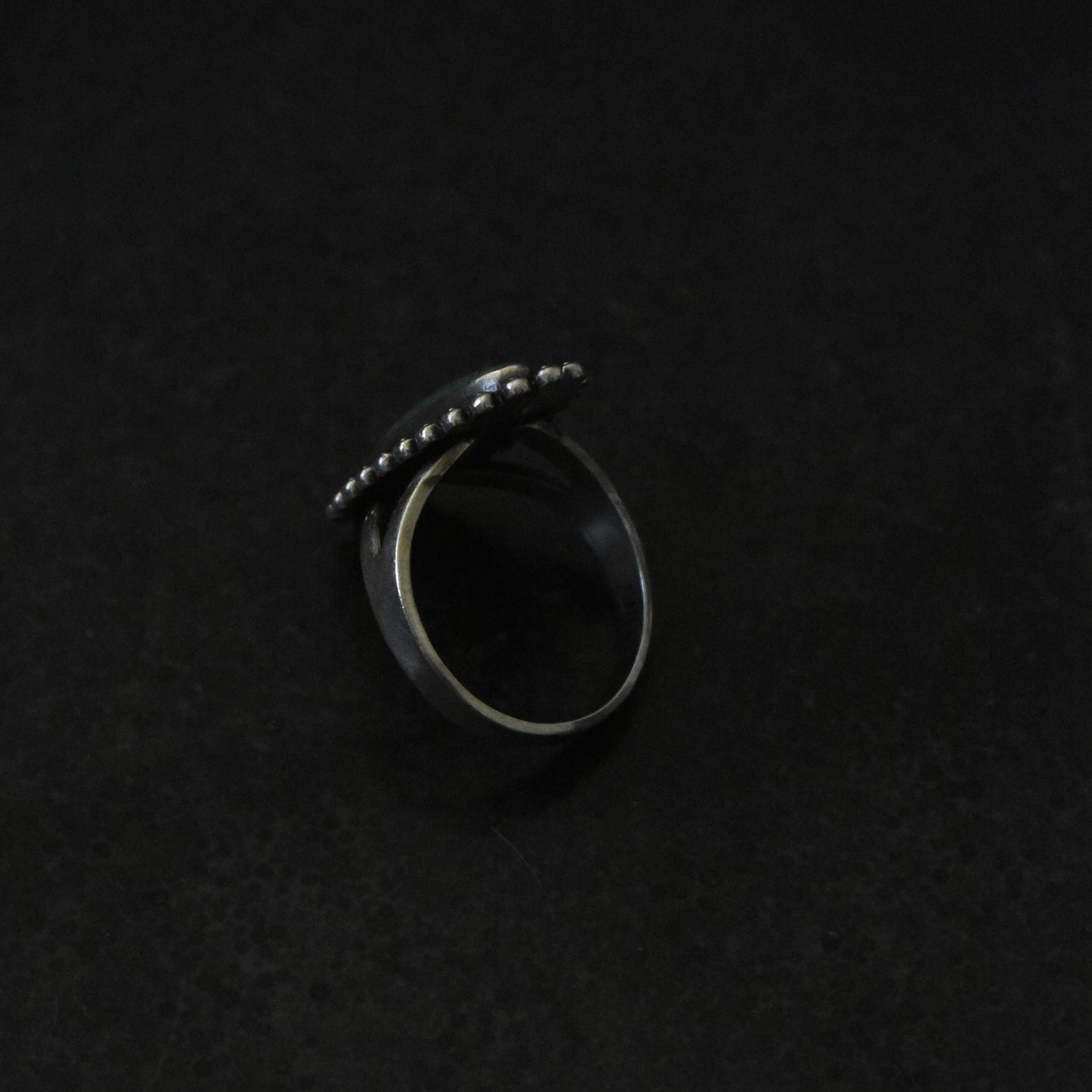 Vintage Elongated Turquoise Cocktail Ring