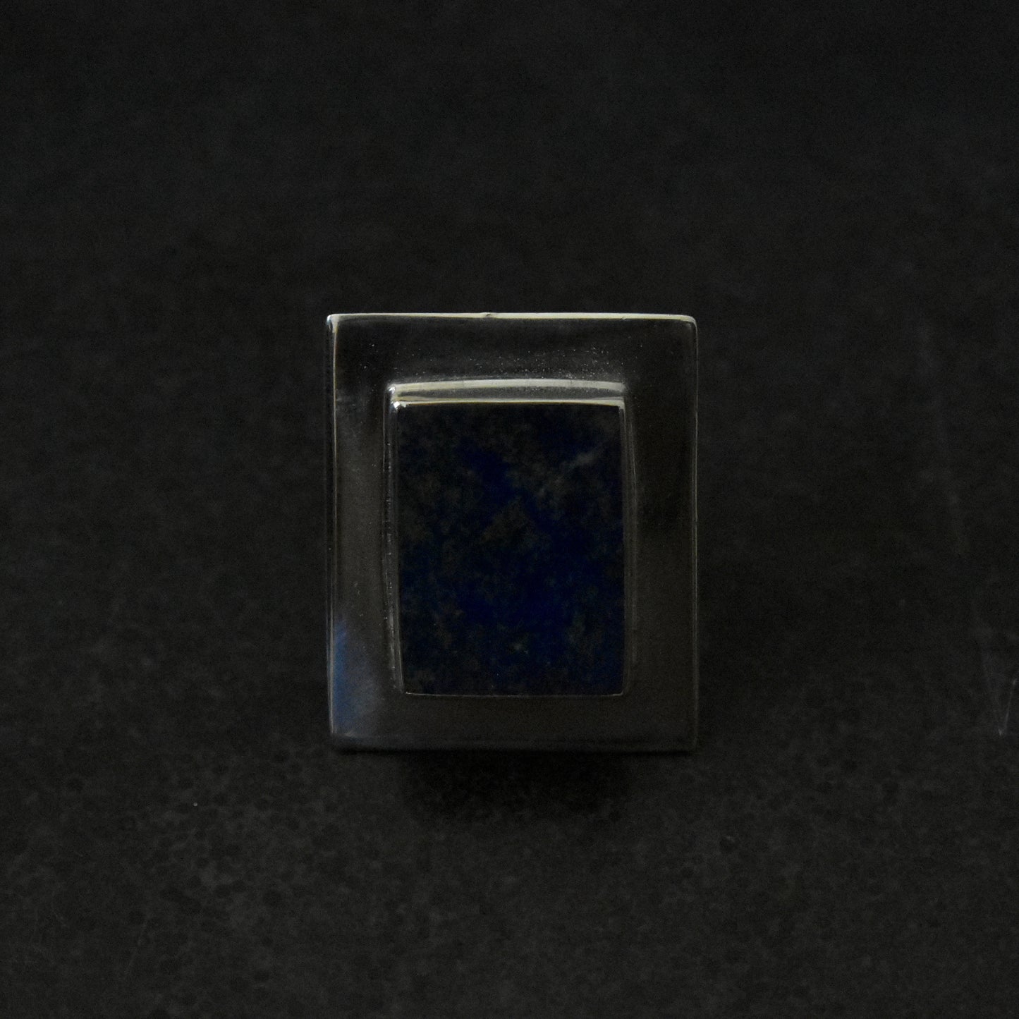 Modernist Lapis Cocktail Ring