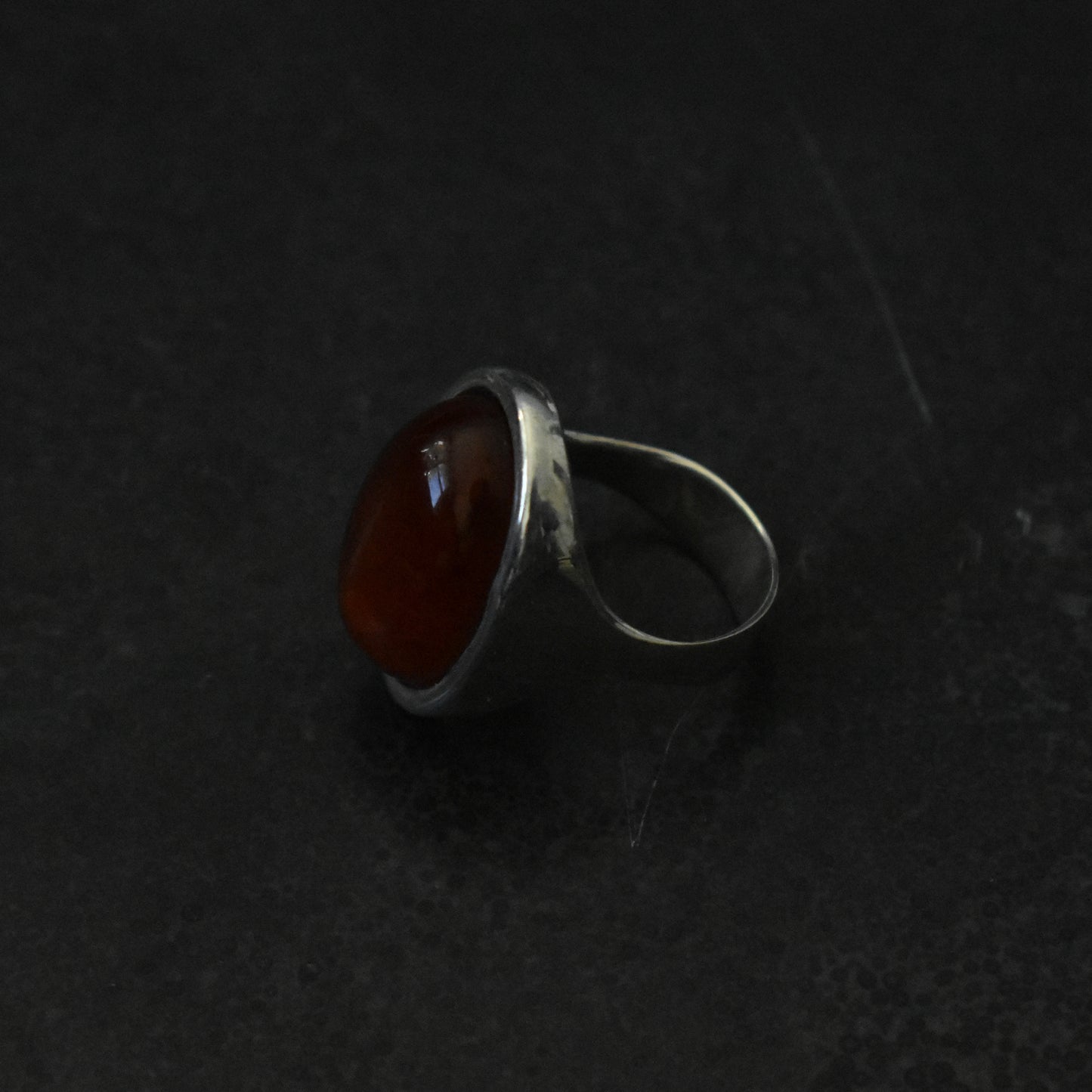 Vintage Amber Cocktail Ring