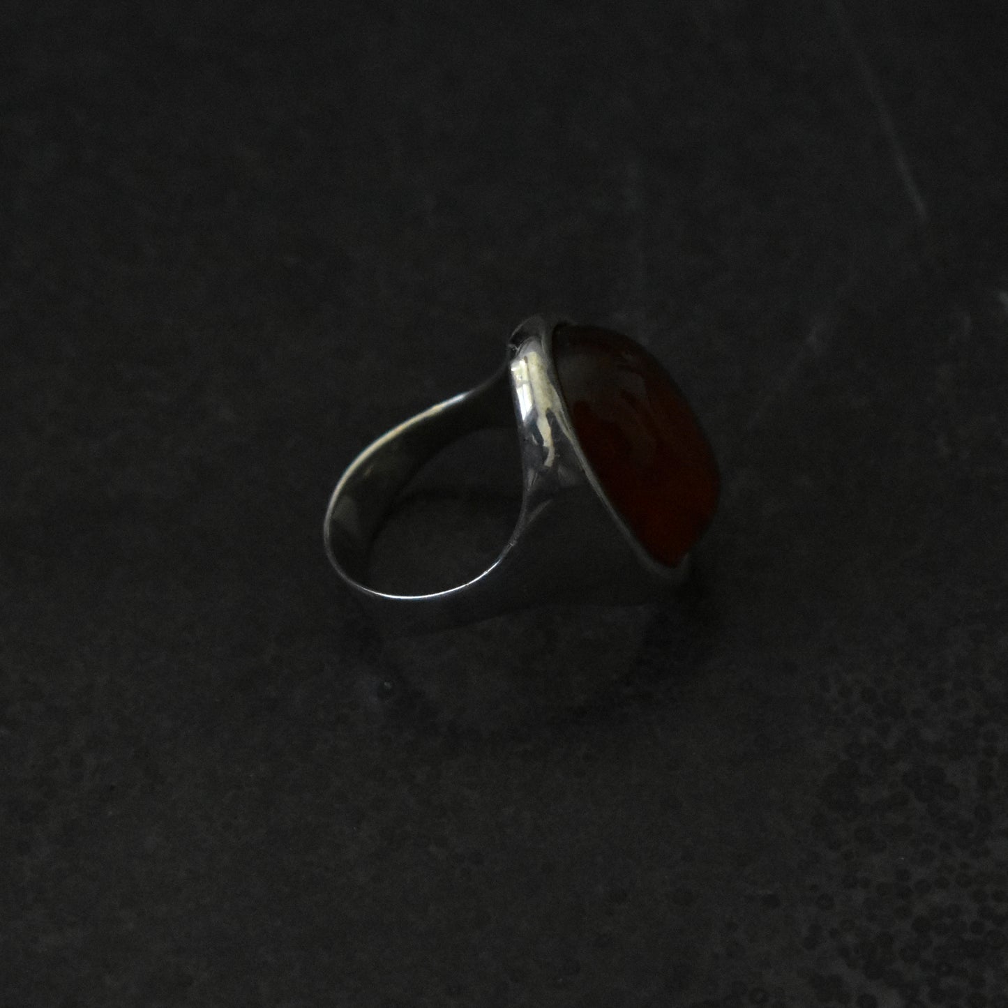 Vintage Amber Cocktail Ring