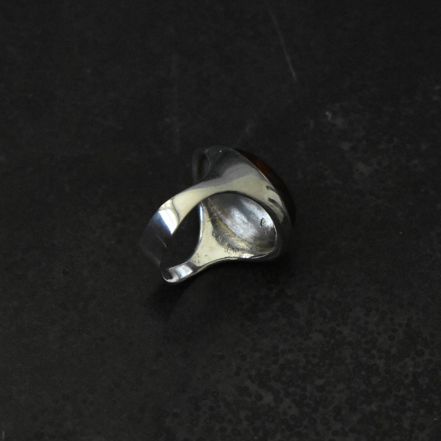 Vintage Amber Cocktail Ring