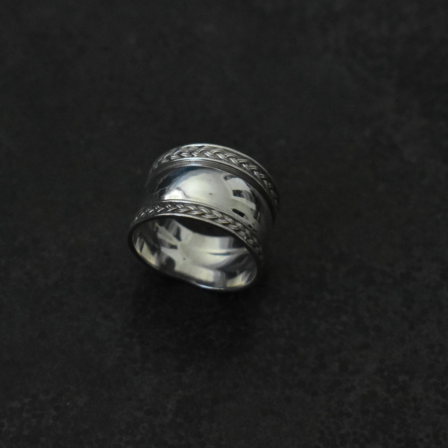 Vintage Braided Wide Cigar Ring