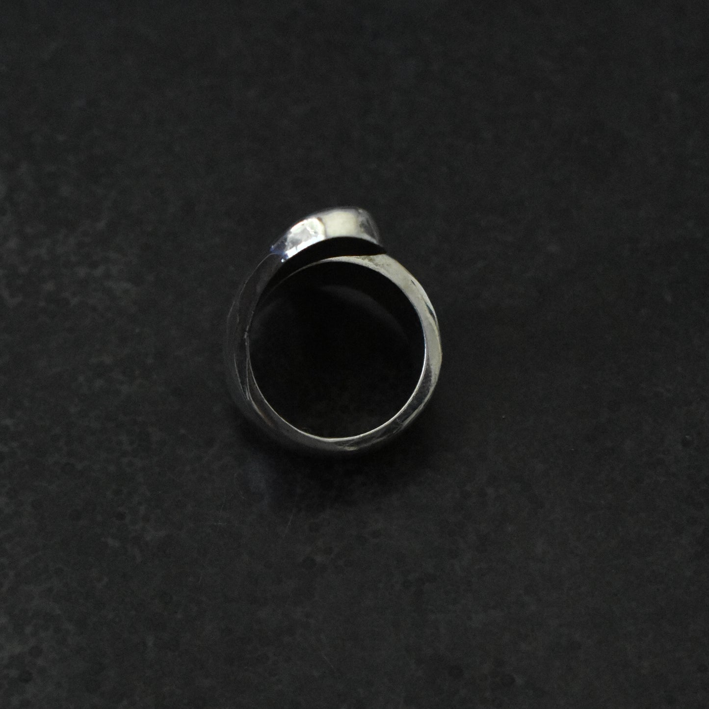 Vintage Hammered Snake Ring
