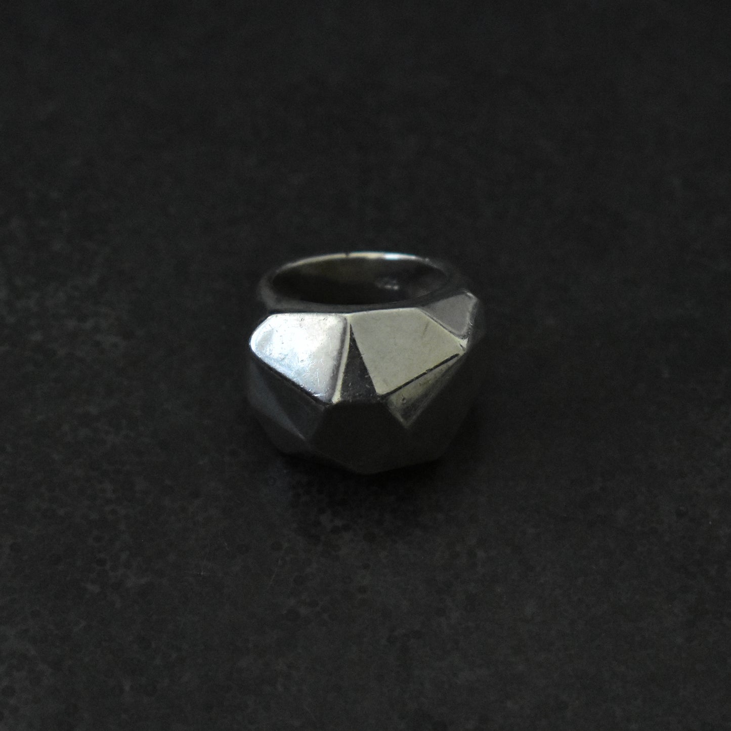 Vintage Chunky Faceted Ring