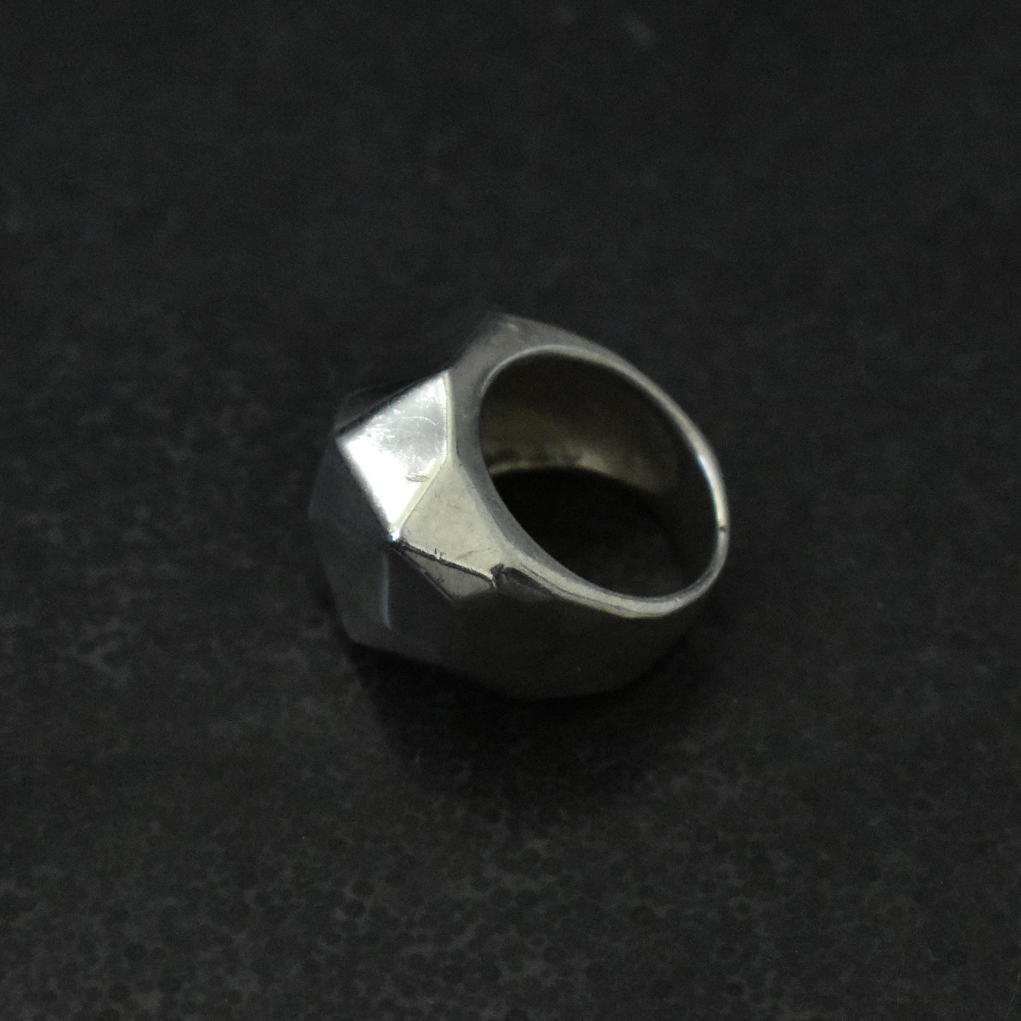 Vintage Chunky Faceted Ring