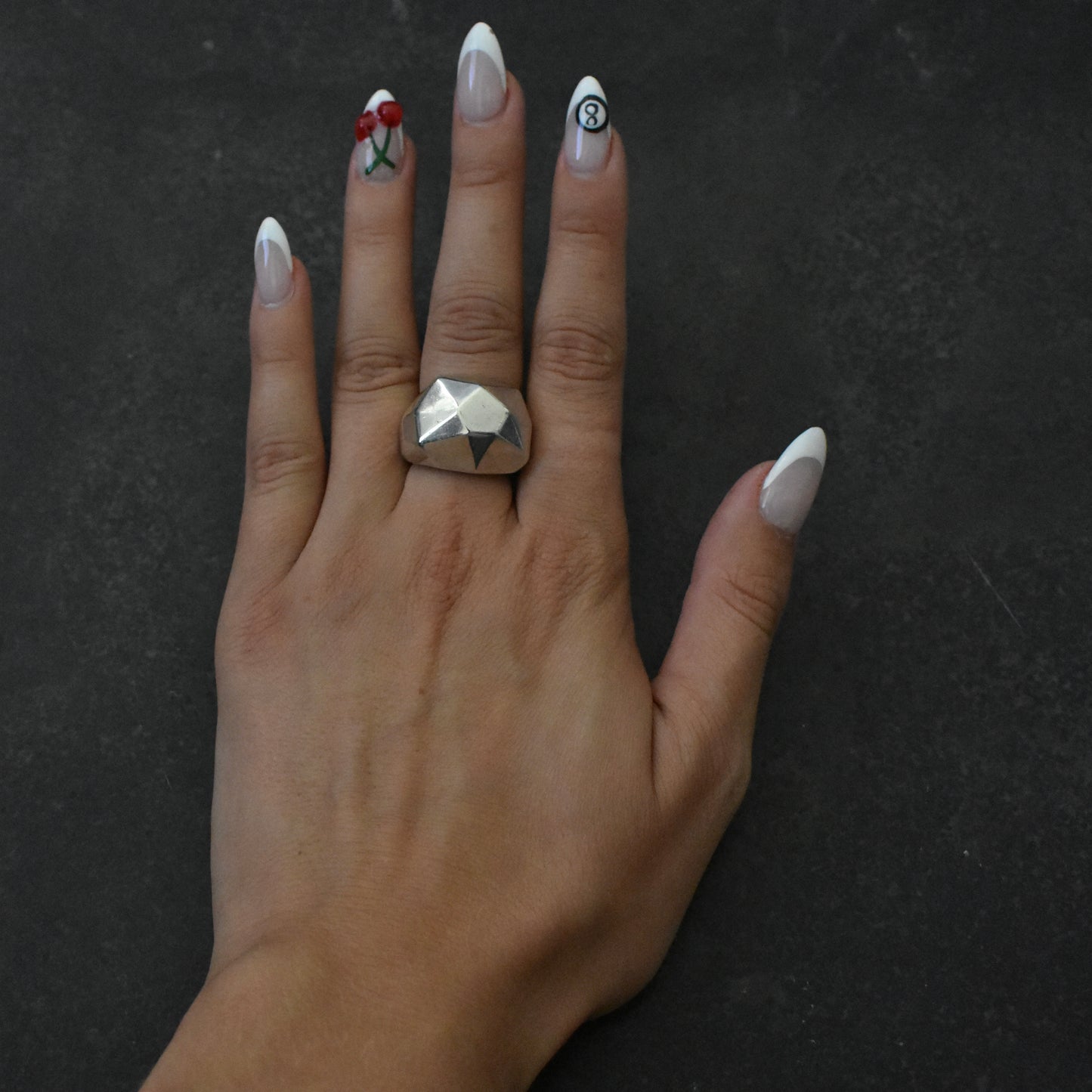 Vintage Chunky Faceted Ring