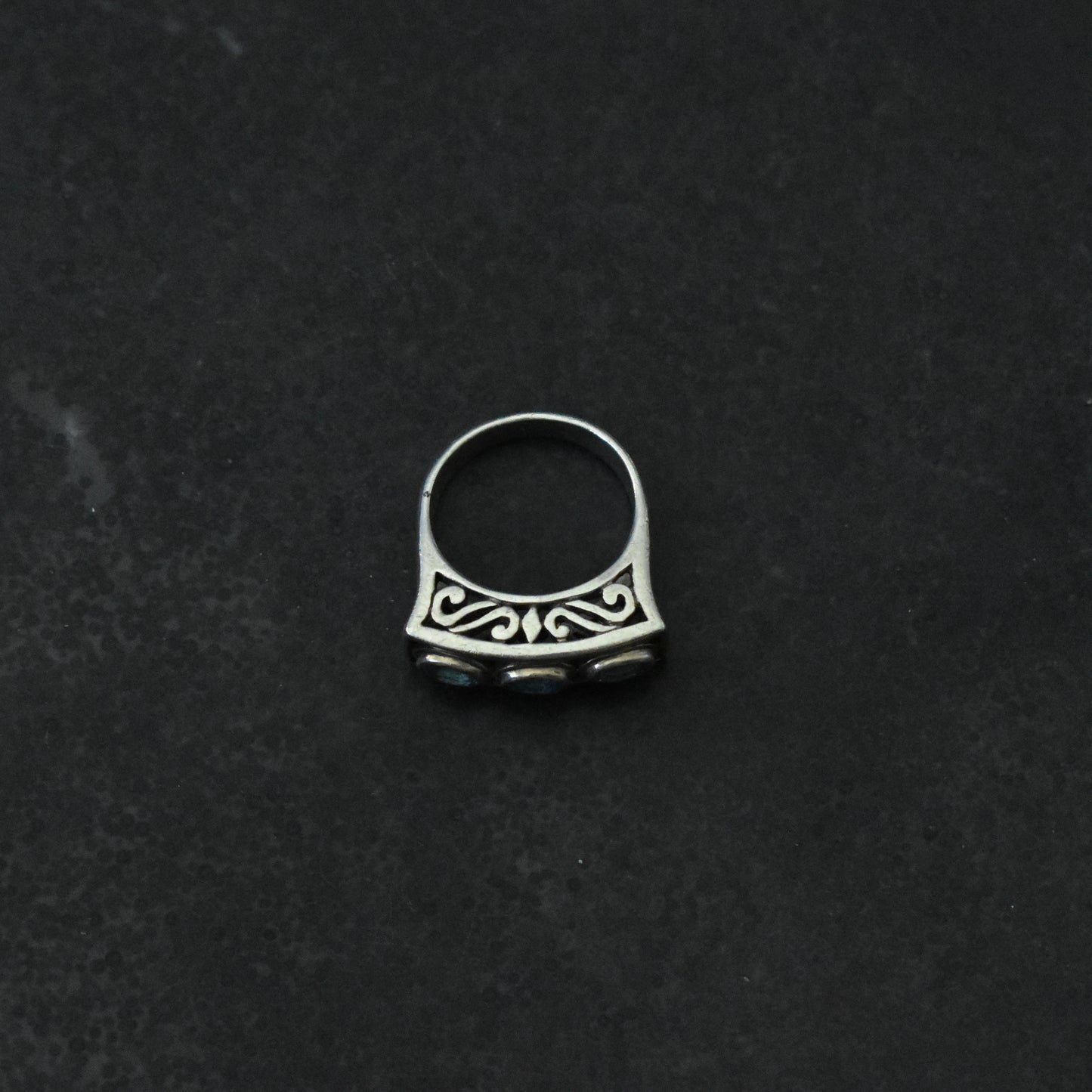 The Vintage Topaz Trinity Ring