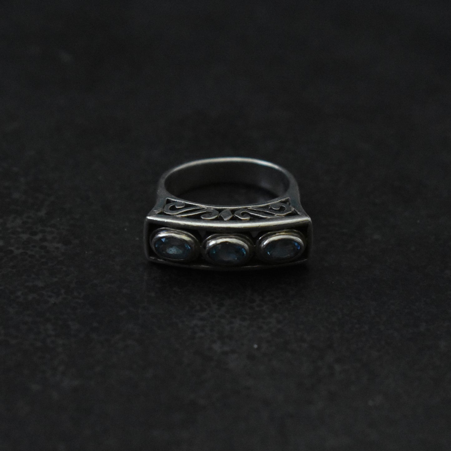 The Vintage Topaz Trinity Ring