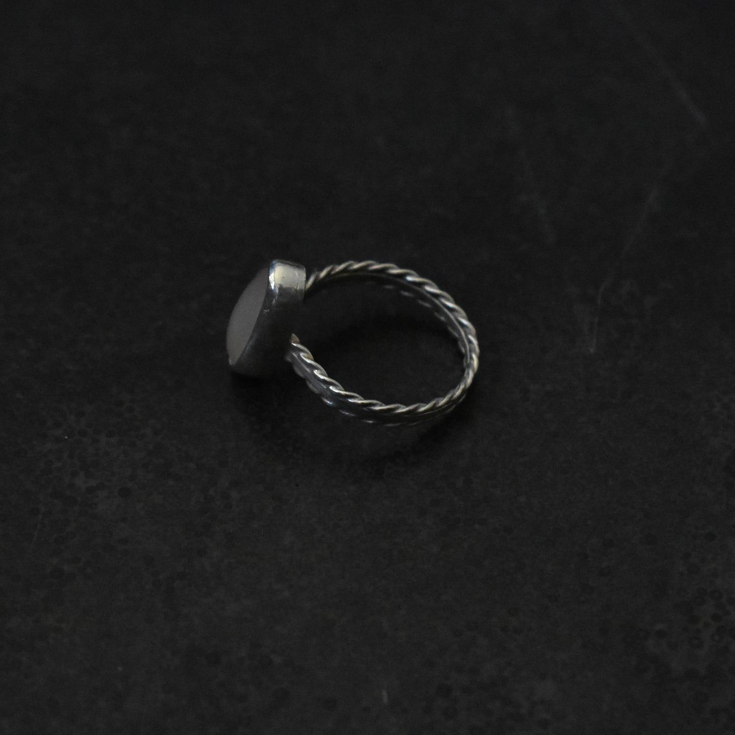 Vintage Elongated Moonstone Ring