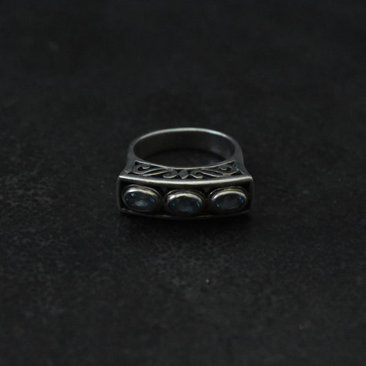 The Vintage Topaz Trinity Ring